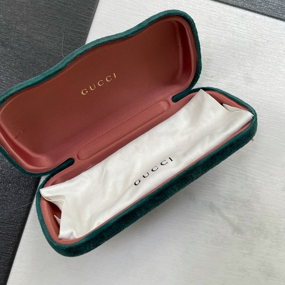 Oversized black square frame Gucci sunglasses